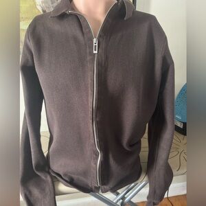 Primark Men's Dark Brown Zip-Up